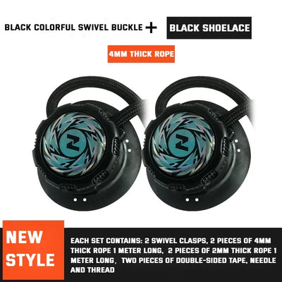 New Automatic Shoelaces Without ties Swivel Buckle Elastic Laces Sneakers Adult Kids unisex 4mm Round Shoelace Shoe Accessories