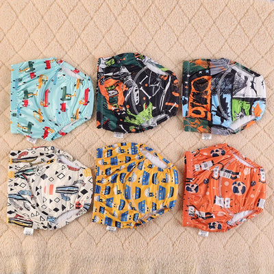 BABY COTTON TRAINING PANTS – WATERPROOF REUSABLE CLOTH DIAPERS FOR TODDLERS BABY UNDERWEAR NAPPIES