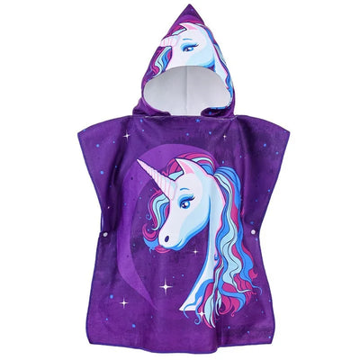 Children 0-5Year Cute Bath Towel Cartoon Animals Hooded Baby Beach Towel Soft Microfiber For Kids Toddlers Pool Poncho