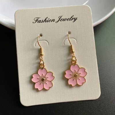 Korean Fashion Flower Pendant Necklace for Girl Women White Yellow Color Trendy Choker Necklace Gift for Summer Wholesale