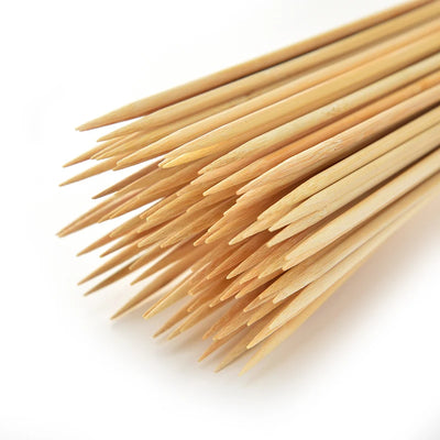 30/50PCS Disposable Wooden Grill Grilling Bbq Tools Outdoor Cooking BBQ Sticks Bamboo Skewers Barbecue Tools Fruit Sticks