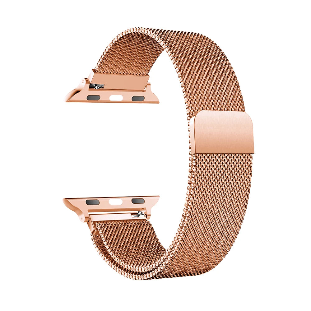 Milanese Strap For Apple Watch Ultra 2 49 46mm 42mm 44mm 40mm 45mm 41mm 38mm Bracelet For iWatch Series 10 9 3 6 5 SE 7 8 Strap
