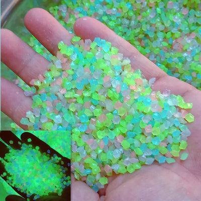 Luminous Sand Glow In Dark Stone Pebble Garden Yard Outdoor Path Lawn Decoration Fish Tank Aquarium Home DIY Decor 3-5mm