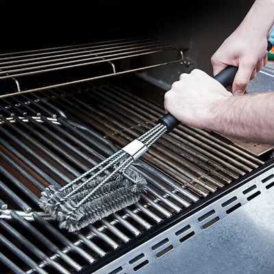 BBQ Brush Grill Cleaning Brush Stainless Steel Oven Grill Brushes And Scraper Barbecue Kit Cleaning Kitchen Tool BBQ Accessories