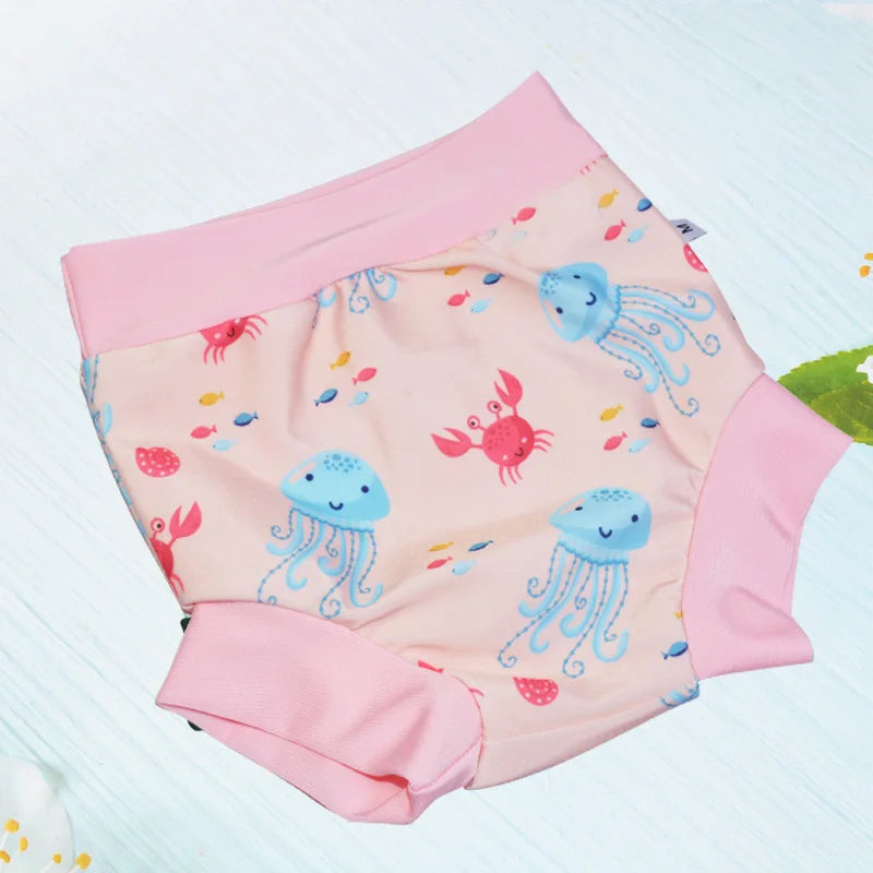 New Arrival Eezkoala Leakproof Swimming Diaper Newborn Baby High Waist Swim Nappies Washable Sunproof Baby Swimwear Cloth Nappys