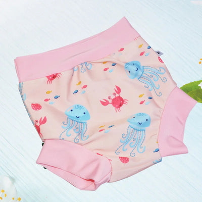 New Arrival Eezkoala Leakproof Swimming Diaper Newborn Baby High Waist Swim Nappies Washable Sunproof Baby Swimwear Cloth Nappys