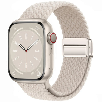 Braided Strap For Apple Watch Band 40mm 45mm 41mm 44mm 49mm 38 magnetic buckle Nylon Bracelet iWatch series se 7 5 6 8 9 Ultra 2