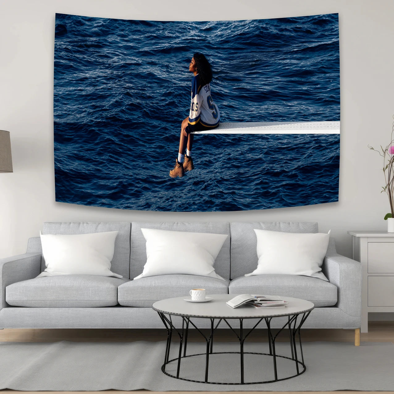 90x150cm SZA SOS Meme Album Tapestry Wall Hanging Modern Music Art banner Vintage Blanket Tapestries Aesthetic Room Decor