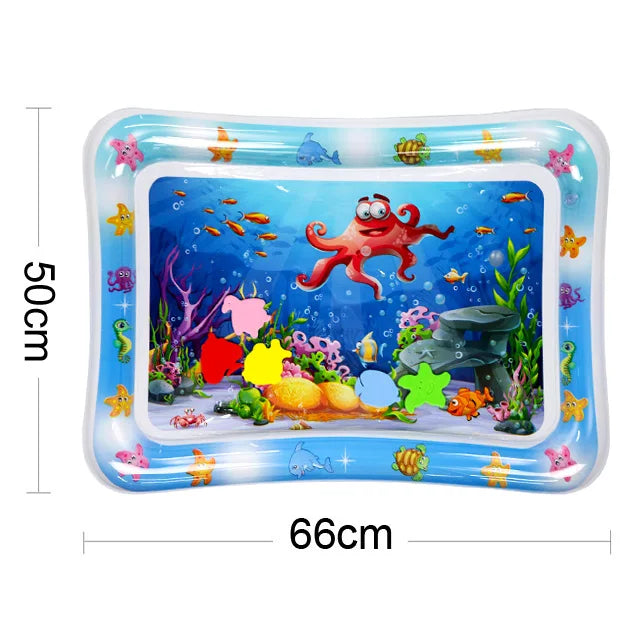 INFLATABLE TUMMY TIME BABY PLAY MAT WATER CUSHION EARLY EDUCATION INTERACTIVE BABY TOYS FOR TODDLERS SENSORY DEVELOPMENT