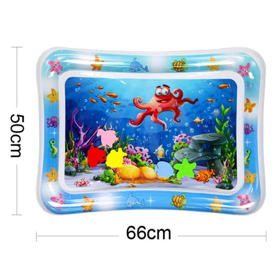 INFLATABLE TUMMY TIME BABY PLAY MAT WATER CUSHION EARLY EDUCATION INTERACTIVE BABY TOYS FOR TODDLERS SENSORY DEVELOPMENT