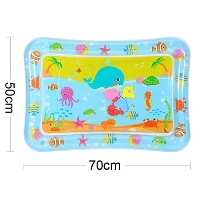 INFLATABLE TUMMY TIME BABY PLAY MAT WATER CUSHION EARLY EDUCATION INTERACTIVE BABY TOYS FOR TODDLERS SENSORY DEVELOPMENT