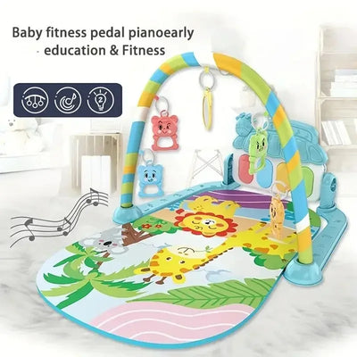 New Baby Music Rack Play Mat Kids Piano Keyboard Carpet Gym Crawling Activity Baby Rug Early Educational Toy for Infant Gift
