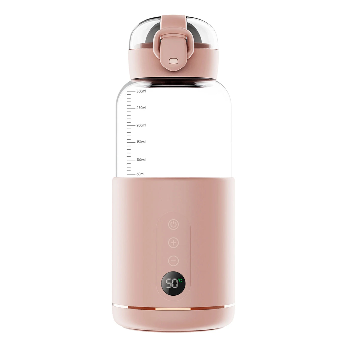 Portable 300ml Capacity Water Warmer for Baby Formula Precise Temperature Control Wireless Instant Water Warmer for Car Travel