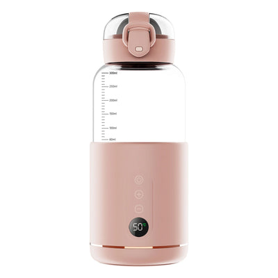 Portable 300ml Capacity Water Warmer for Baby Formula Precise Temperature Control Wireless Instant Water Warmer for Car Travel