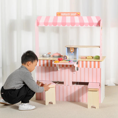Kids Pretend Play Hamburger Shop Toy