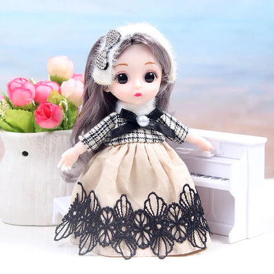 Mini multi-joint Molly girl doll 17 cm changeable constant tide confused Barbie doll
