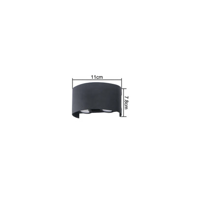 LED Wall Lamp Outdoor IP65 Waterproof Up Down luminous lighting Indoor Stair Garden Sconce Light Plastic AC110-220V