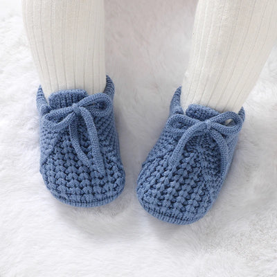 Infant Baby Shoes Knitted Newborn Boys Girl Footwear Fashion Solid Shallow Boots Shallow Kid 0-18M Clothing Accessories Handmade