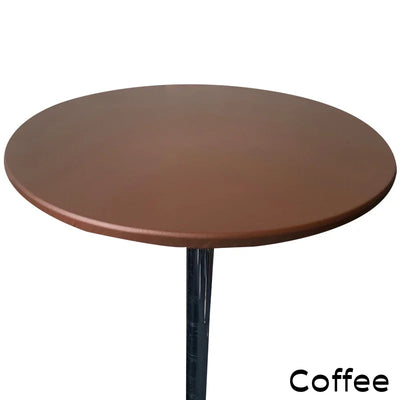 New 60-140cm Weding Round Table Cover Waterproof Case Dining Table Oil-Proof Elastic Tablecloth Fitted Wedding Decoration Hotel