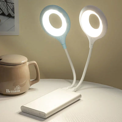 Home Bedroom USB Direct Plug Portable Lamp Dormitory Bedside Lamp Eye Protection Student Study Reading Available Night Light