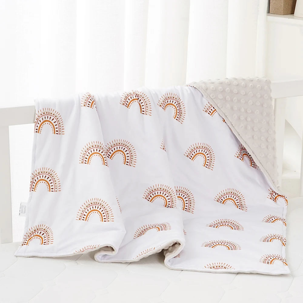 Elinfant 3 Layers Soft Winter Baby Swaddle Blanket Photography Accessories For Newborn Baby Items Bedding Quilt