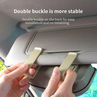 UNIVERSAL CAR VISOR GLASSES BOX – MULTIFUNCTIONAL MAGNETIC REUSABLE SUNGLASS HOLDER, AUTO ACCESSORIES