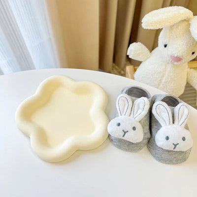 Cartoon Rabbit Baby Socks Cute Animal Doll Newborn Floor Sock Korean Solid Color Infant Toddler Boy Girls Ankle Socks