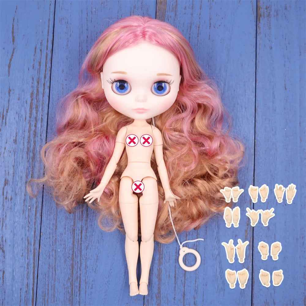 ICY DBS Blyth doll White Skin Glossy face Matte face Joint body with hand set A&B 1/6 bjd suitable diy makeup Special price
