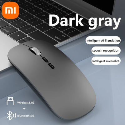 Xiaomi AI Intelligent Voice Translation Mouse 2.4G Bluetooth Wireless Rechargeable USB Connection Computer Charging Voice Mice