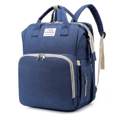 Folding Mommy Diaper Bags Baby Bed Fashion Women's Bag Maternity Nappy Diaper Bags Travel Milk Bottle Backpack Nursing Bags
