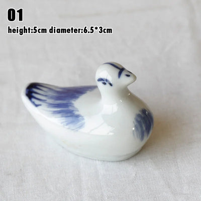 Garden Floating Ceramics Goldfish Creative Ceramic Underglaze Color Hand-painted Turtle Ornament Fish Tank Floating Decor Crafts
