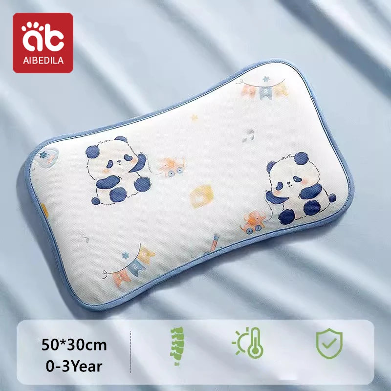AIBEDILA BABY KIDS CARTOON HEAD PROTECTION PILLOW WITH ICE SHREDS AND CASSIA SEED FILLING FOR SLEEPING AND SUPPORT