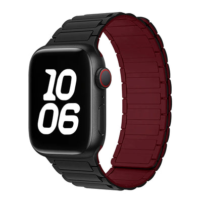 Magnetic Loop for Apple Watch Bands 44mm 40mm 49mm 45mm 41mm 38mm Silicone Bracelet iWatch Series 9 8 7 6 5 4 3 Se ultra 2 strap