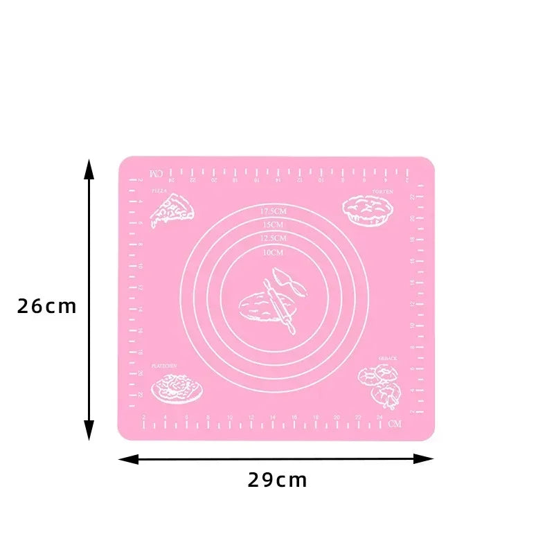Silicone Mat Kitchen Kneading Dough Baking Mat Dough Pads Slip Baking Roller Surface and Surface Pads Tools Sheet Accessories