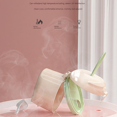 270ML PORTABLE MILK POWDER CONTAINER WITH MULTIPLE OPENINGS | CARTOON INFANT CEREAL & SNACK STORAGE BOX FOR BABY AND TODDLER