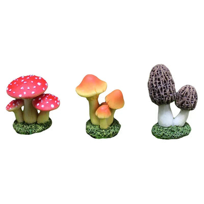 1pc Simulated mushroom ornaments Garden resin DIY Flower Pot Decoration Moss Microlandscape Home decoration accessories