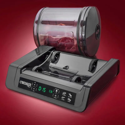 STX-1000-CE CHEF'S ELITE 15 MINUTE MEAT & VEGETABLE VACUUM TUMBLER MARINATOR WITH AUTO SHUT OFF AND FREE MEAT TENDERIZER