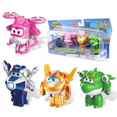 36 Types Super Wings 2" Scale Mini Transforming Anime Deformation Plane Robot Action Figures Transformation Toys For Kids Gifts