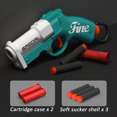 Mini S686 Shell Throwing Soft Bullet Launcher Toy Gun Airsoft Foam Bullet Blaster CS Outdoor Weapon Children Pistol