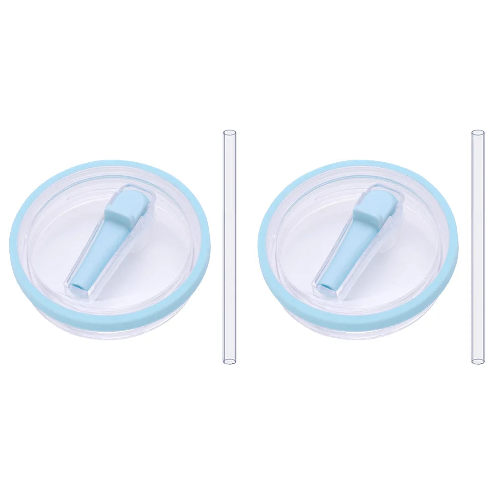 40Oz Tumbler Flip Straw Lid Replacement Spill Proof Reusable Tumbler Cover Splash Resistant Reusable Straw Cap for Stanley 40oz