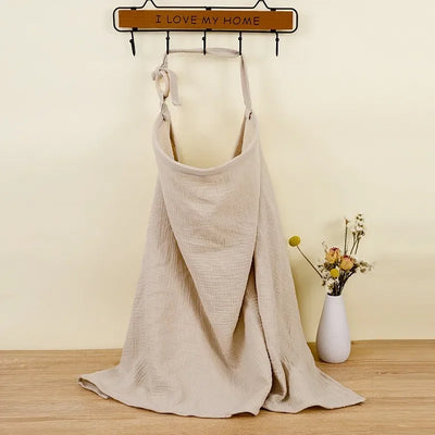 COTTON BREASTFEEDING COVER FOR MOTHERS – ADJUSTABLE NURSING APRON & STROLLER BLANKET FOR BABY FEEDING PRIVACY