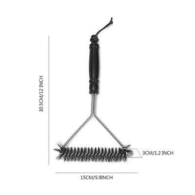 BBQ Brush Grill Cleaning Brush Stainless Steel Oven Grill Brushes And Scraper Barbecue Kit Cleaning Kitchen Tool BBQ Accessories
