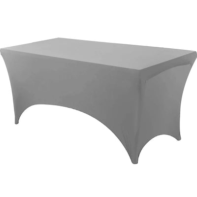 Spandex Rectangle Table Cloth Lycra, Washable and Wrinkle Resistant Table Cover Fitted for Event, Wedding Banquet Party