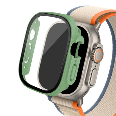 Glass+case For Apple Watch Ultra 2 case 49mm smartwatch PC Bumper+Screen Protector Tempered Cover iwatch series band Accessories