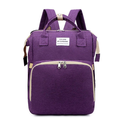 Folding Mommy Diaper Bags Baby Bed Fashion Women's Bag Maternity Nappy Diaper Bags Travel Milk Bottle Backpack Nursing Bags