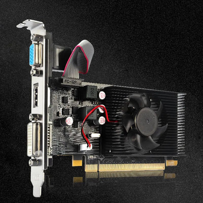 HD7450 Graphics Card 64Bit 2GB GDDR3 PCI-E 2.0 X16 HDMI-Compatible VGA DVI-I Video Card for AMD Radeon HD 7450 2G 64 Bit