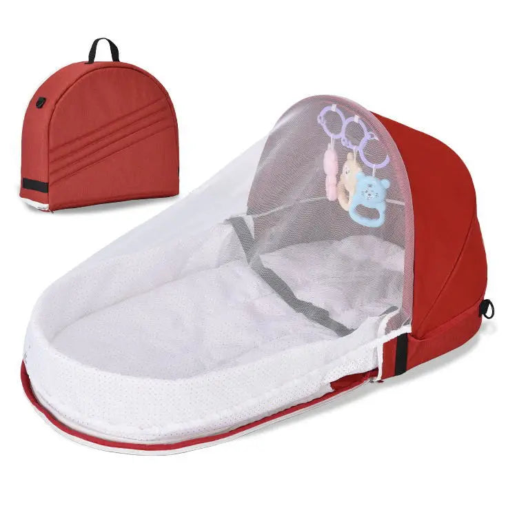 Convenient Folding Baby Crib for Outings and Traveling with Pressure Resistance