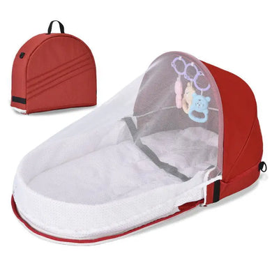 Convenient Folding Baby Crib for Outings and Traveling with Pressure Resistance