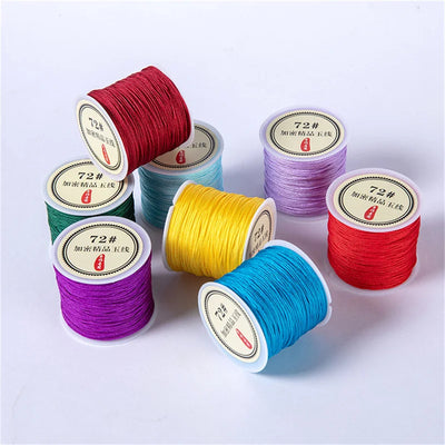 10meters 0.8mm Nylon Thread Cord Macrame Rope Bracelet Braided String For DIY Tassels Beading String Jewelry Making Accessories