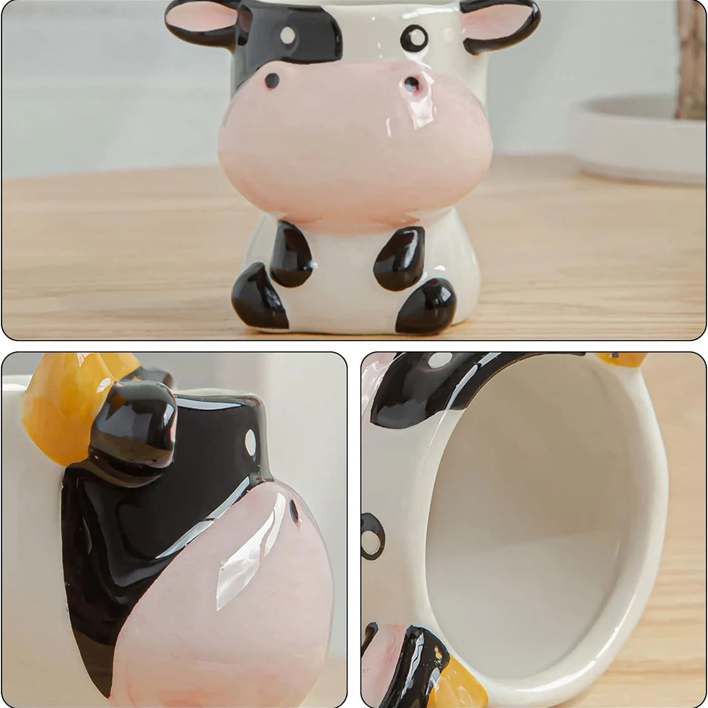 Cute Nordic Style Ceramic Animal Flower Pot Cartoon Zebra Sheep Cow Head Mini Pot Succulents Plants Bonsai Pots Home Decoration